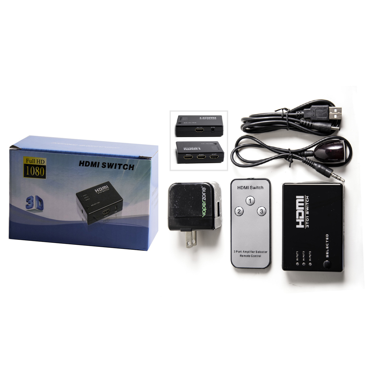 MAG881  3x1 HDMI Switcher with IR remote